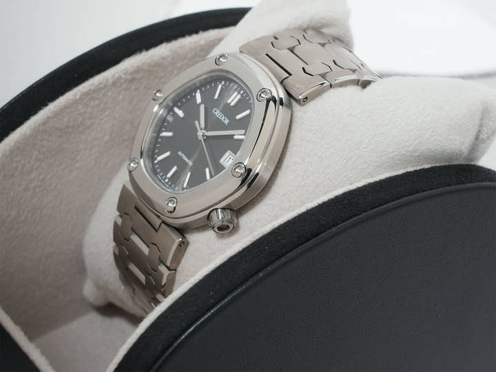 セイコー クレドール ロコモティブ Ref.GCCR999 TI ブラック文字盤 中古 g2fqk3uv