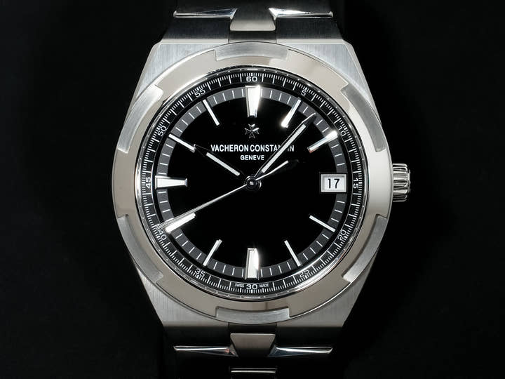 Vacheron Constantin Overseas Ref.4500V/110A-B483 SS Black Dial Used aj29xmsn