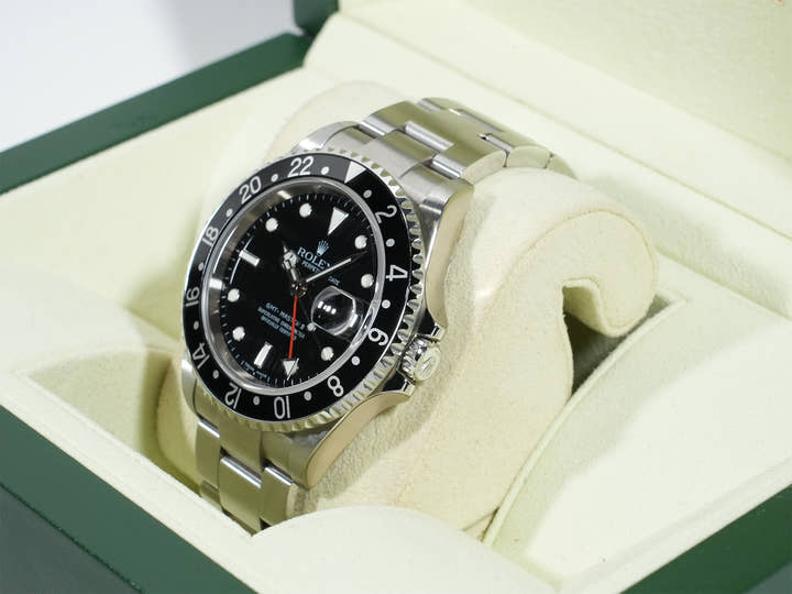 ロレックス GMTマスターII Ref.16710 ステンレススチール ブラック文字盤 オイスターブレスレット