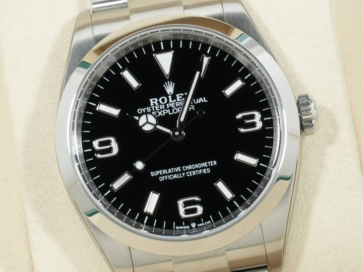 ロレックス エクスプローラー36 Ref.124270 ステンレススチール ブラック文字盤
