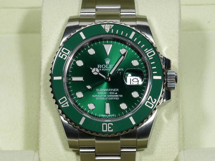 ロレックス サブマリーナー デイト Ref.116610LV ステンレススチール グリーン文字盤