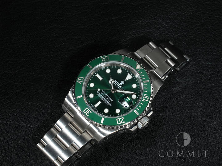 ロレックス サブマリーナー デイト Ref.116610LV ステンレススチール グリーン文字盤