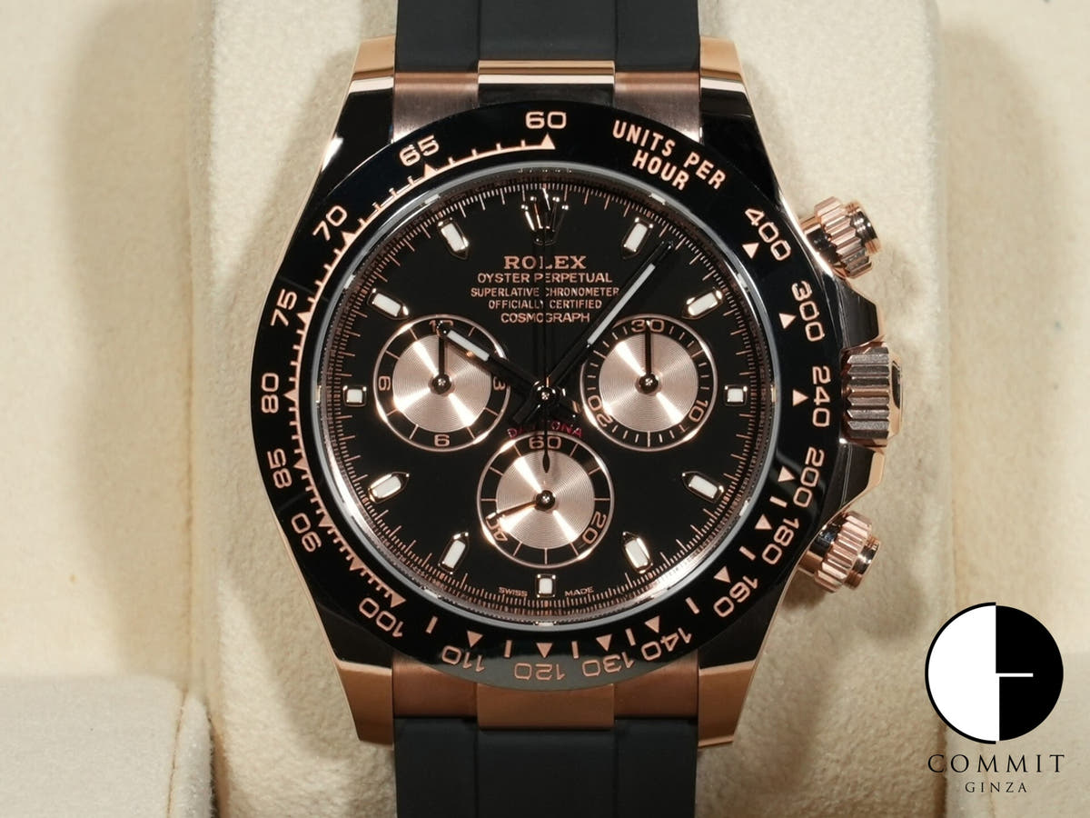 ロレックス デイトナ Ref.116515LN エバーローズゴールド ブラックxピンク文字盤