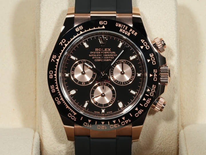 ロレックス デイトナ Ref.116515LN エバーローズゴールド ブラックxピンク文字盤