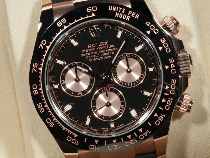 ロレックス デイトナ Ref.116515LN エバーローズゴールド ブラックxピンク文字盤