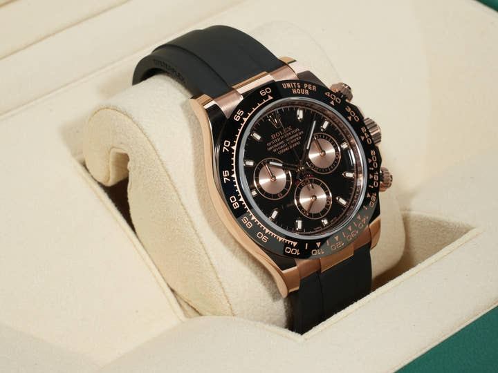 ロレックス デイトナ Ref.116515LN エバーローズゴールド ブラックxピンク文字盤