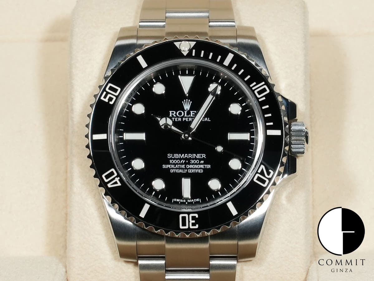 ロレックス サブマリーナー ノンデイト Ref.114060 ステンレススチール ブラック文字盤