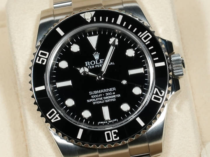 ロレックス サブマリーナー ノンデイト Ref.114060 ステンレススチール ブラック文字盤