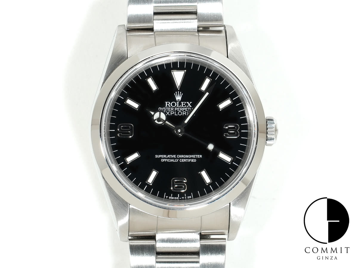 ロレックス エクスプローラーI Ref.14270 ステンレススチール ブラック文字盤