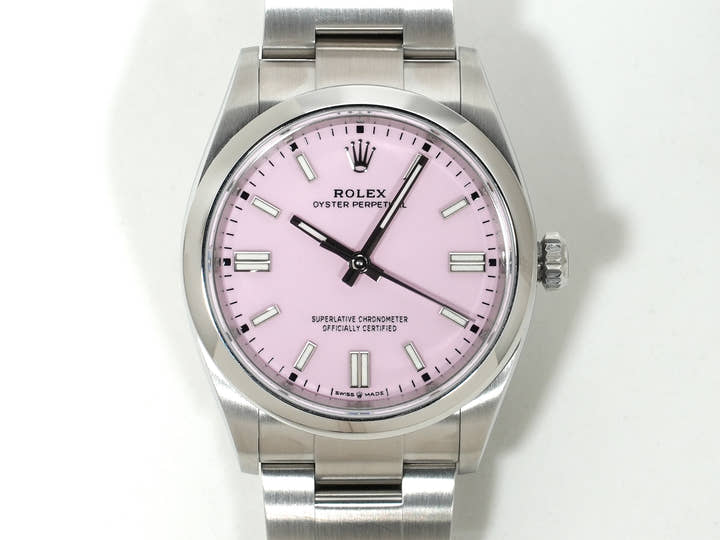 ロレックス オイスターパーペチュアル36 Ref.126000 ステンレススチール キャンディピンク文字盤