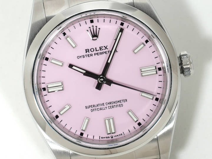 ロレックス オイスターパーペチュアル36 Ref.126000 ステンレススチール キャンディピンク文字盤