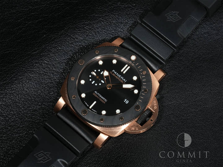 パネライ サブマーシブル ゴールドテック オロカーボ Ref.PAM01070 カーボテック×ゴールドテック ブラック文字盤 中古 sc63y2e4