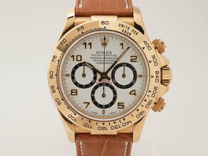 ロレックス デイトナ エルプリメロ Ref.16518 イエローゴールド ホワイト文字盤 中古 yppfw8e8