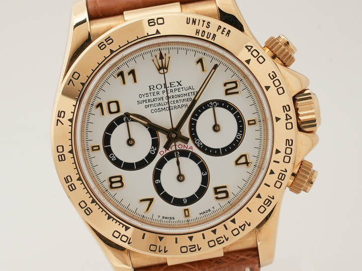 ロレックス デイトナ エルプリメロ Ref.16518 イエローゴールド ホワイト文字盤 中古 yppfw8e8