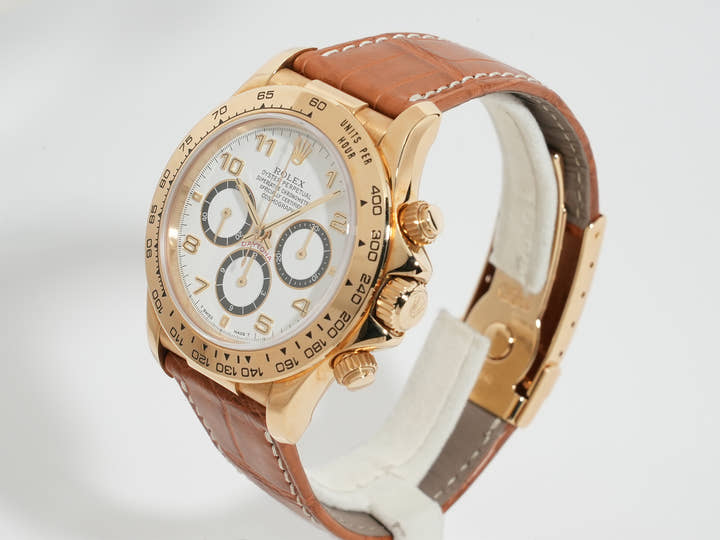ロレックス デイトナ エルプリメロ Ref.16518 イエローゴールド ホワイト文字盤 中古 yppfw8e8