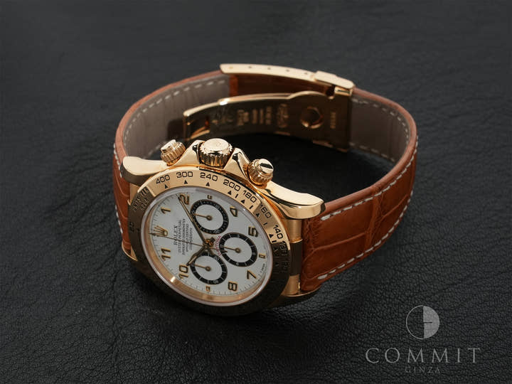 ロレックス デイトナ エルプリメロ Ref.16518 イエローゴールド ホワイト文字盤 中古 yppfw8e8