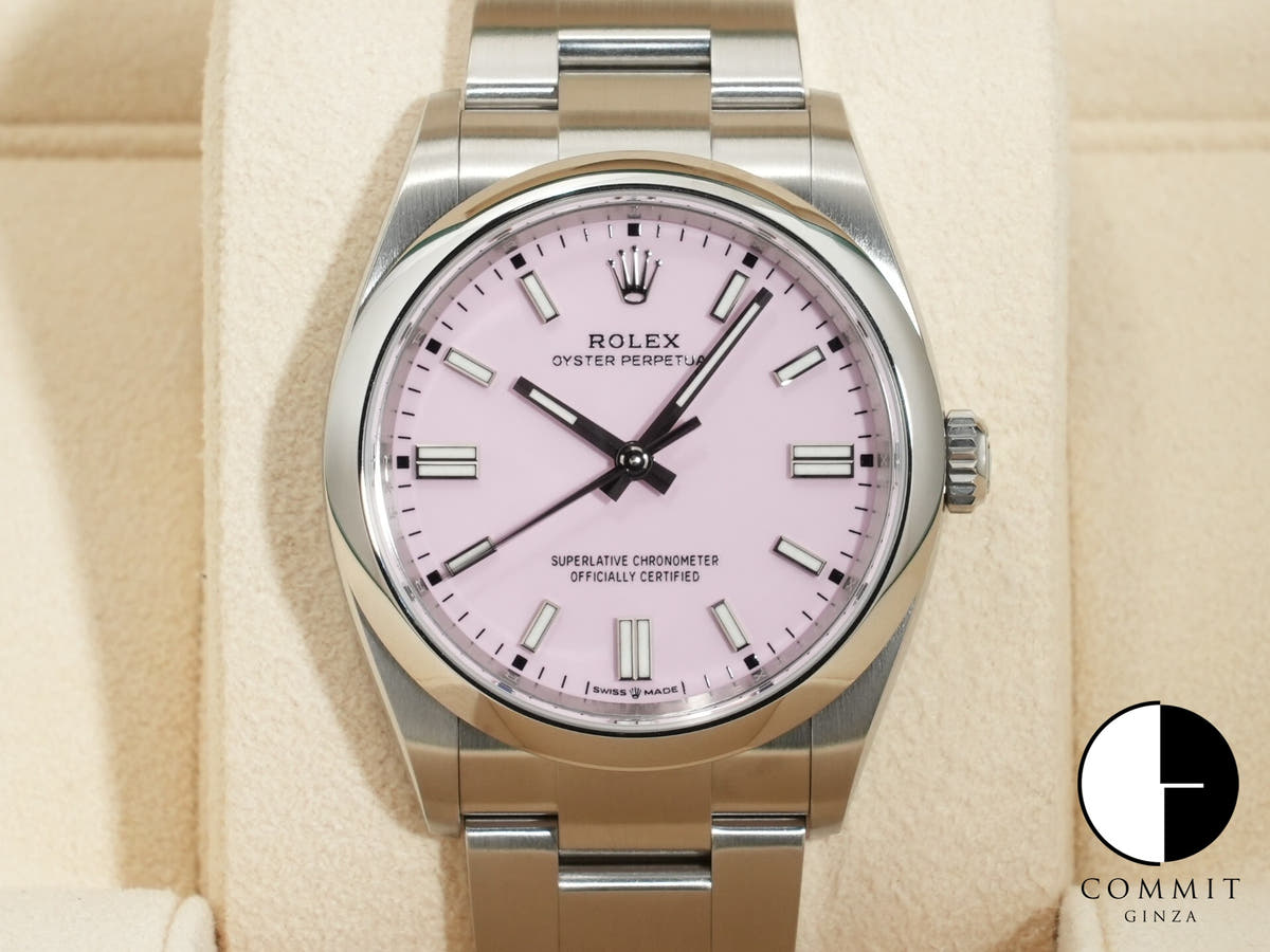 ロレックス オイスターパーペチュアル36 Ref.126000 ステンレススチール キャンディピンク文字盤