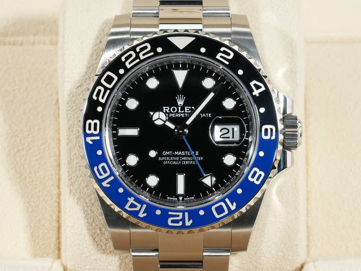 ロレックス GMTマスターII Ref.126710BLNR ステンレススチール ブラック文字盤 オイスターブレスレット