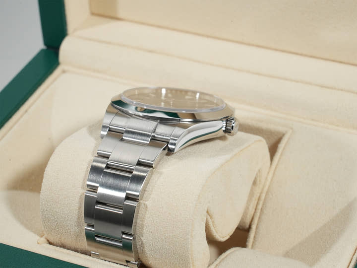 ロレックス エクスプローラーI 鏡面ブラックアウト Ref.214270 ステンレススチール ブラック文字盤