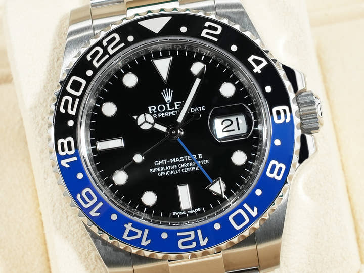 ロレックス GMTマスターII Ref.116710BLNR ステンレススチール ブラック文字盤 オイスターブレスレット