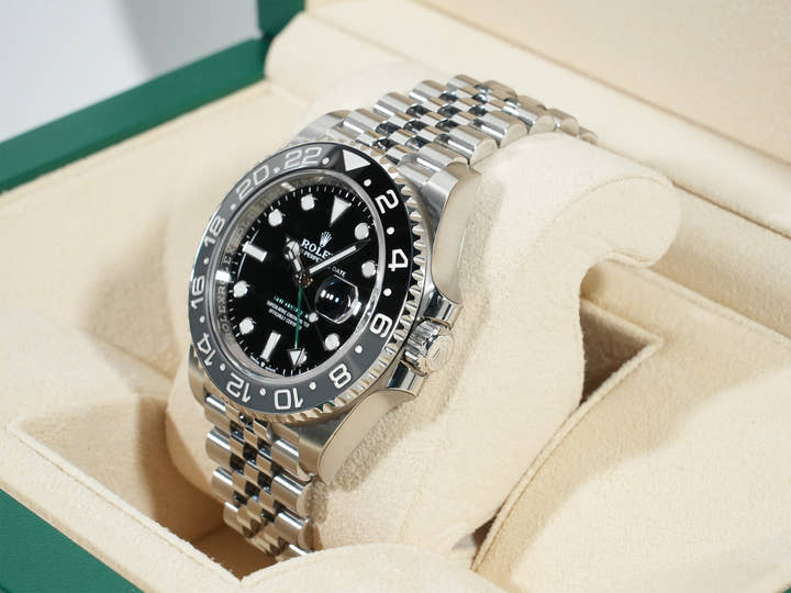 Rolex GMT Master II Ref.126710GRNR SS Black Dial Jubilee Bracelet Unused dbsae7cq