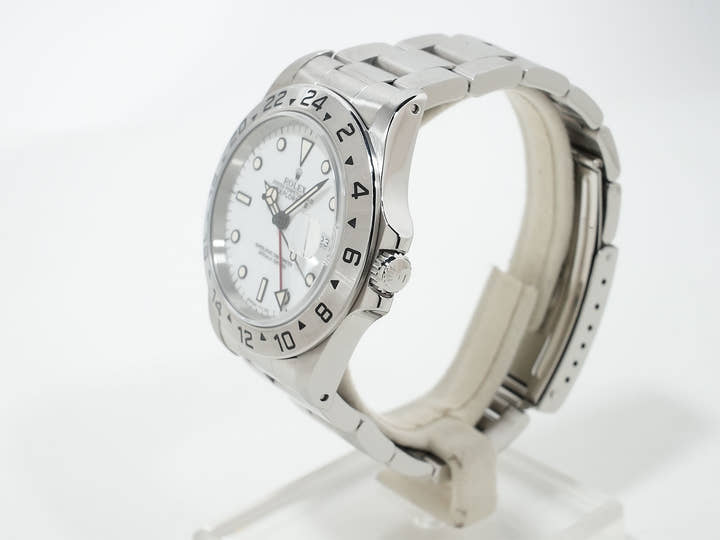 ロレックス エクスプローラーII Ref.16570 ステンレススチール ホワイト文字盤