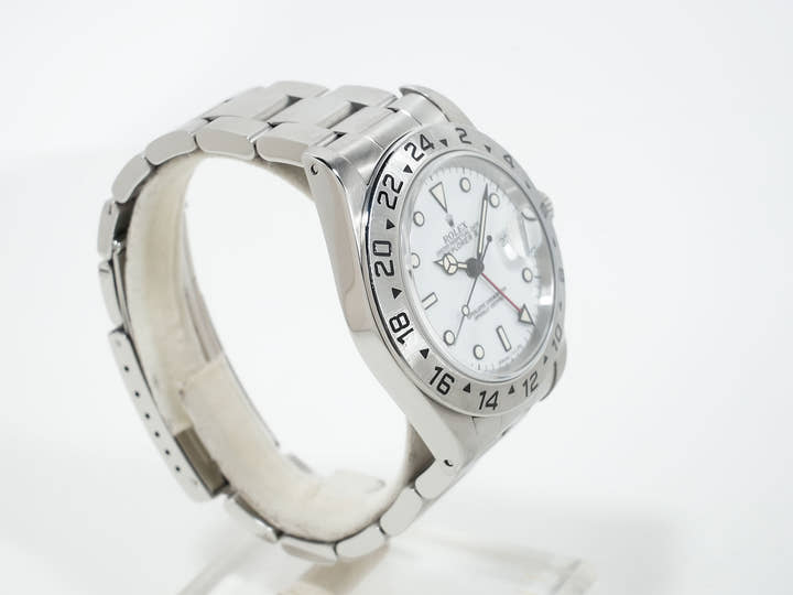 ロレックス エクスプローラーII Ref.16570 ステンレススチール ホワイト文字盤