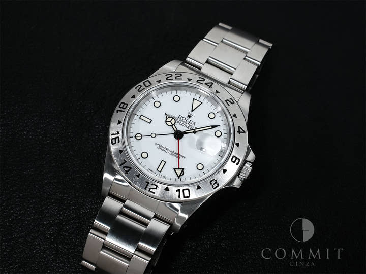 ロレックス エクスプローラーII Ref.16570 ステンレススチール ホワイト文字盤