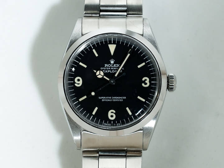 ロレックス エクスプローラーI Ref.1016 ステンレススチール ブラック文字盤 中古 yssk89de