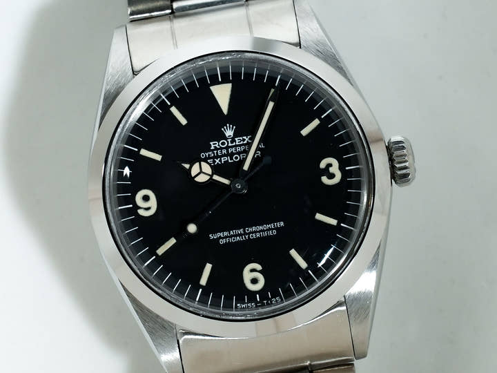 ロレックス エクスプローラーI Ref.1016 ステンレススチール ブラック文字盤 中古 yssk89de