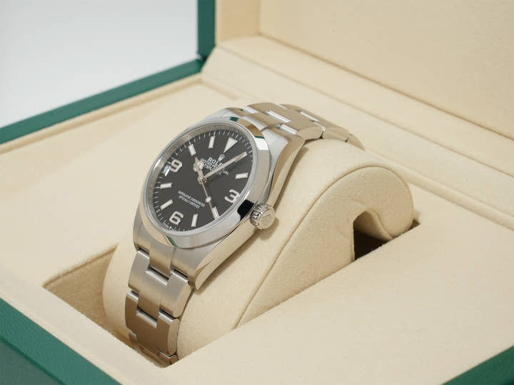 Rolex Explorer 36 Ref.124270 SS Black Dial Unused kw3vz82b