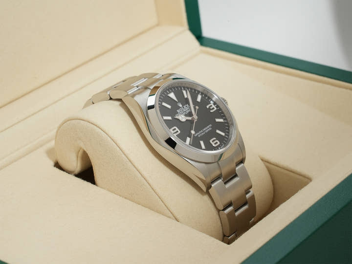 Rolex Explorer 36 Ref.124270 SS Black Dial Unused kw3vz82b