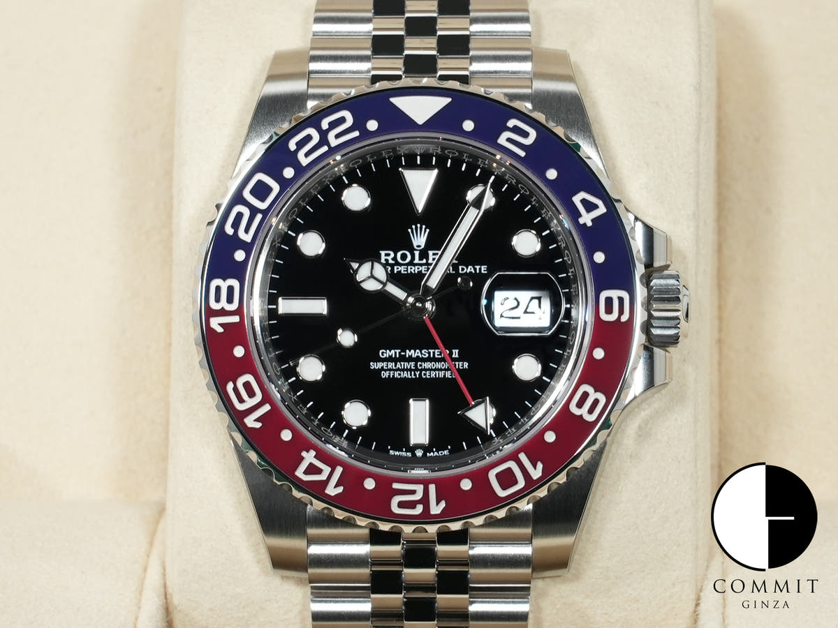 Rolex GMT Master II Ref.126710BLRO SS Black Dial Jubilee Bracelet Unused s487pmfo