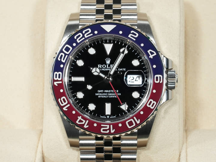 Rolex GMT Master II Ref.126710BLRO SS Black Dial Jubilee Bracelet Unused s487pmfo