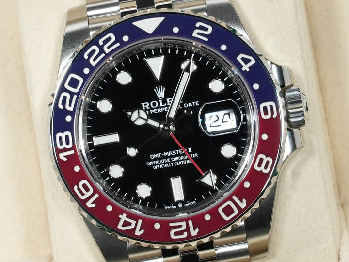 Rolex GMT Master II Ref.126710BLRO SS Black Dial Jubilee Bracelet Unused s487pmfo