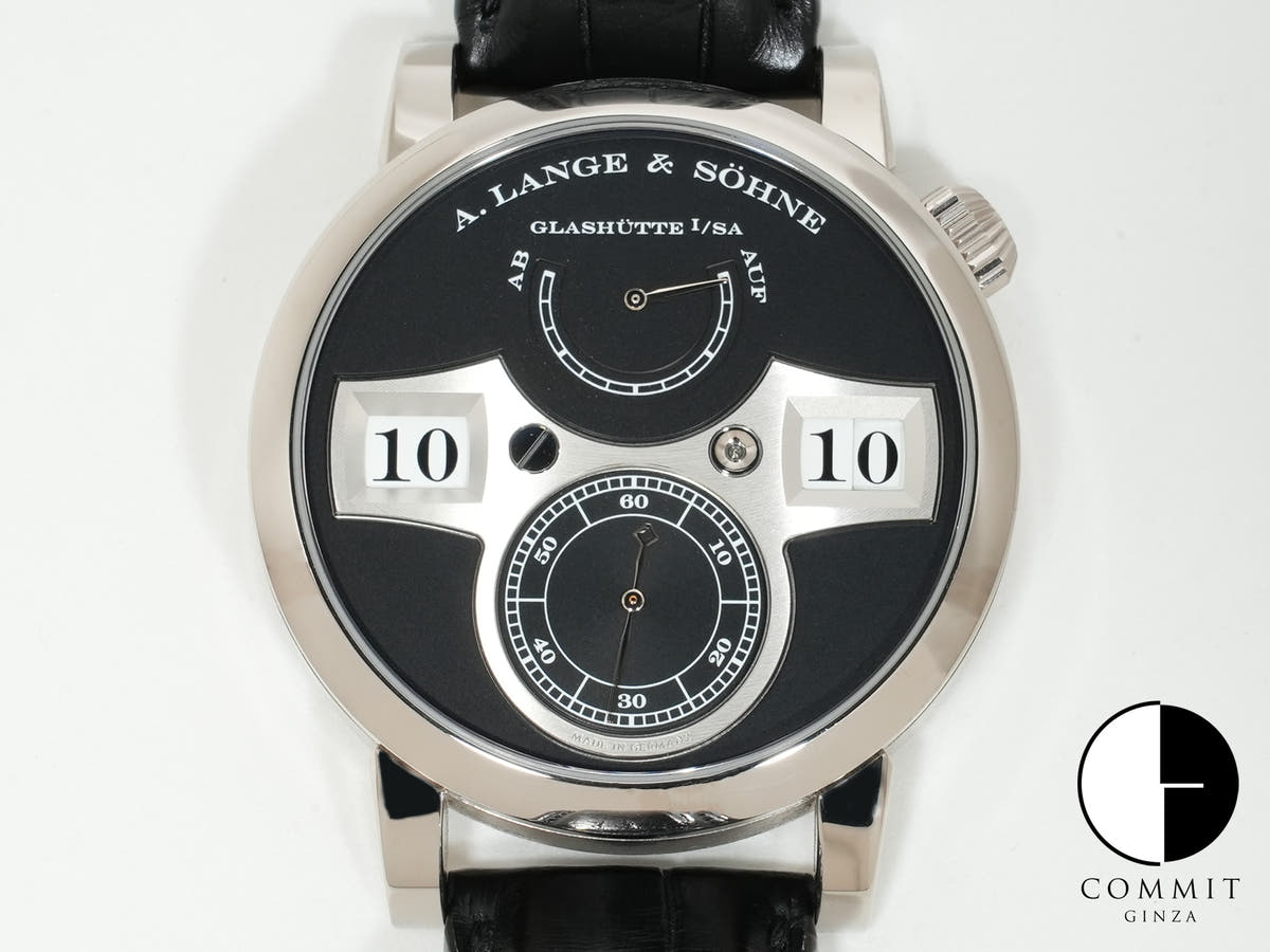 A.ランゲ&ゾーネ ツァイトヴェルク Ref.140.029 18KWG ブラック文字盤 美中古 hmsjew7v