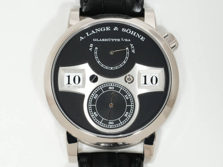 A.ランゲ&ゾーネ ツァイトヴェルク Ref.140.029 18KWG ブラック文字盤 美中古 hmsjew7v