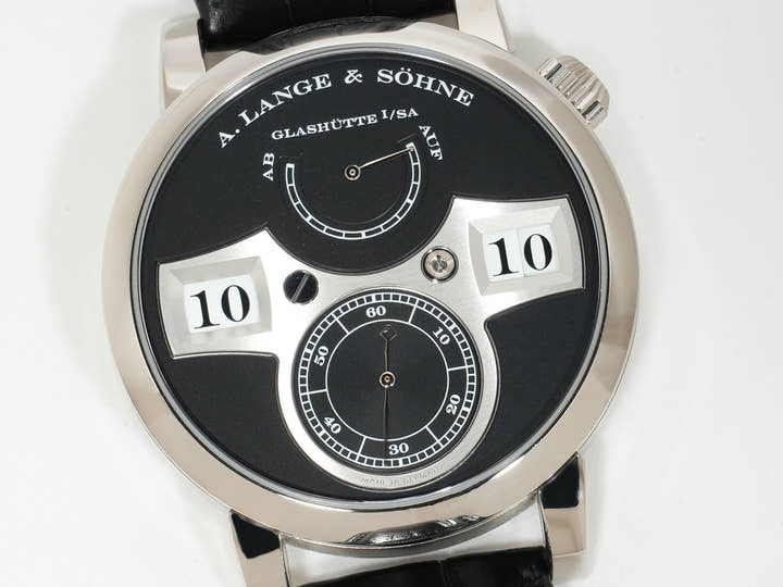 A.ランゲ&ゾーネ ツァイトヴェルク Ref.140.029 18KWG ブラック文字盤 美中古 hmsjew7v