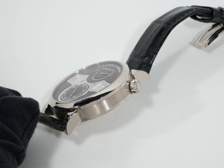 A.ランゲ&ゾーネ ツァイトヴェルク Ref.140.029 18KWG ブラック文字盤 美中古 hmsjew7v