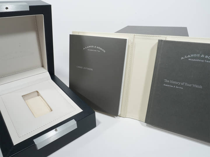 A.ランゲ&ゾーネ ツァイトヴェルク Ref.140.029 18KWG ブラック文字盤 美中古 hmsjew7v