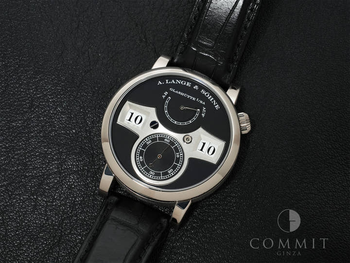 A.ランゲ&ゾーネ ツァイトヴェルク Ref.140.029 18KWG ブラック文字盤 美中古 hmsjew7v