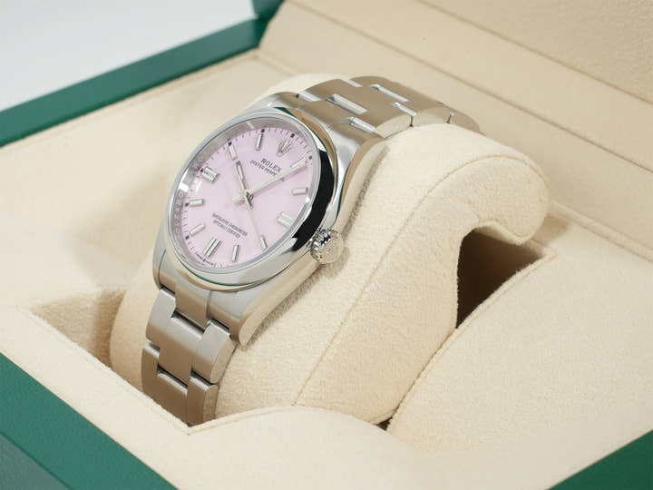 ロレックス オイスターパーペチュアル36 Ref.126000 ステンレススチール キャンディピンク文字盤