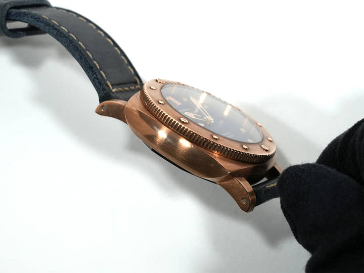 パネライ サブマーシブル ブロンゾ ブルー アビッソ Ref.PAM01074 BRONZE ブルー文字盤 中古 2jo7m8y2
