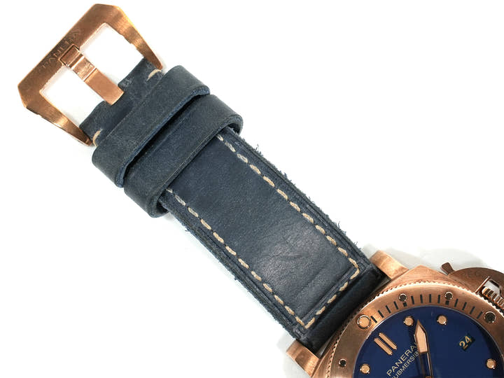 パネライ サブマーシブル ブロンゾ ブルー アビッソ Ref.PAM01074 BRONZE ブルー文字盤 中古 2jo7m8y2