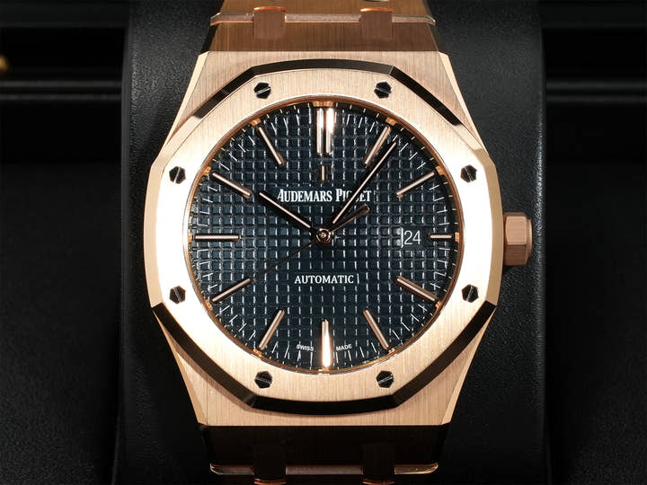 オーデマピゲ ロイヤルオーク Ref.15400OR.OO.1220OR.03 ピンクゴールド ブルー文字盤