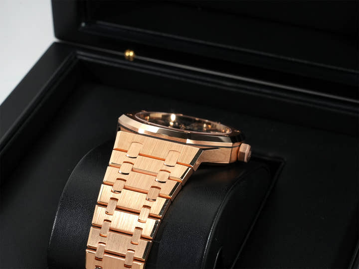 オーデマピゲ ロイヤルオーク Ref.15400OR.OO.1220OR.03 ピンクゴールド ブルー文字盤