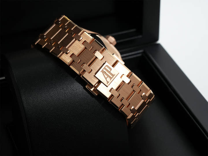 オーデマピゲ ロイヤルオーク Ref.15400OR.OO.1220OR.03 ピンクゴールド ブルー文字盤