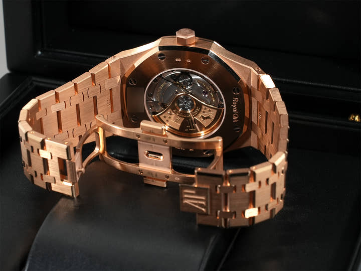 オーデマピゲ ロイヤルオーク Ref.15400OR.OO.1220OR.03 ピンクゴールド ブルー文字盤