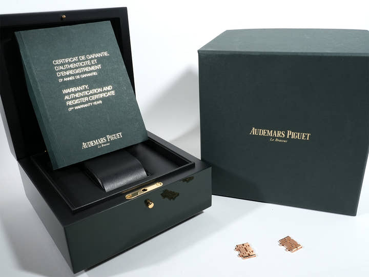 オーデマピゲ ロイヤルオーク Ref.15400OR.OO.1220OR.03 ピンクゴールド ブルー文字盤