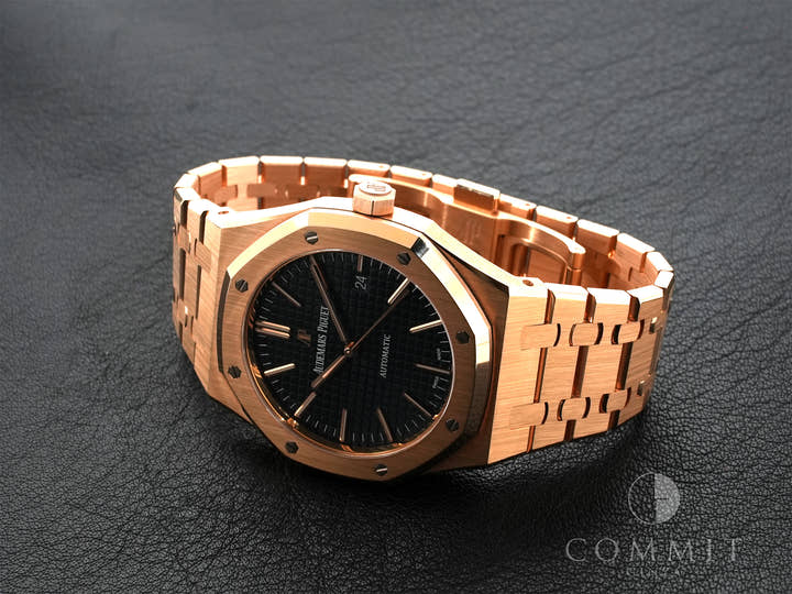 オーデマピゲ ロイヤルオーク Ref.15400OR.OO.1220OR.03 ピンクゴールド ブルー文字盤